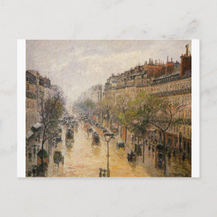 Carte Postale Pluie de ressort de Montmartre de boulevard