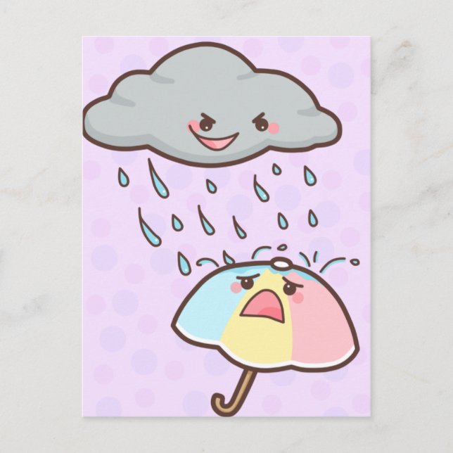 Carte postale Pluie Hurle (Devant)
