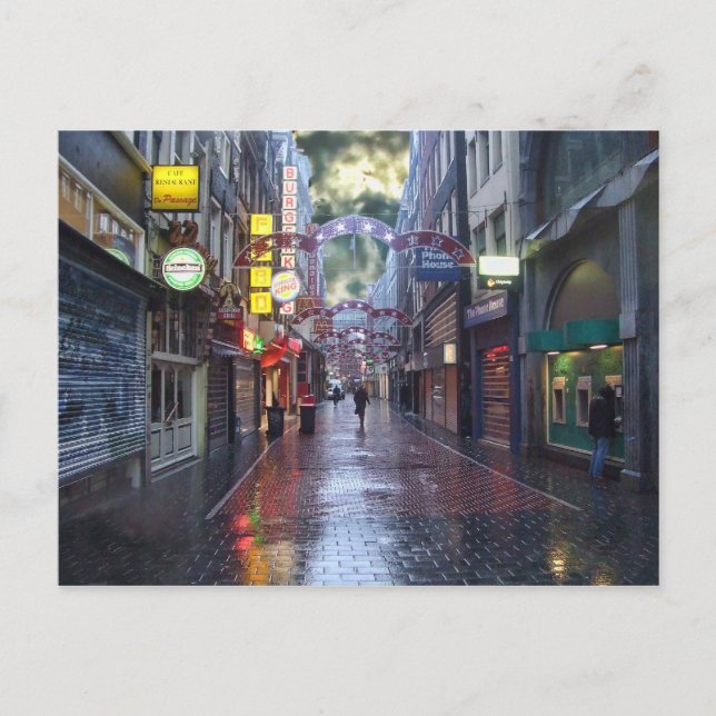 Carte Postale Pluie matinale — Amsterdam en novembre (Devant)