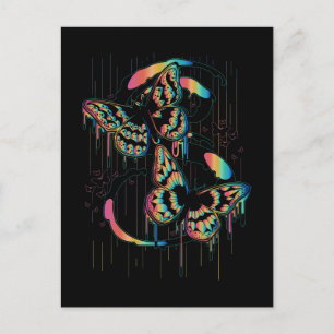 Carte Postale Pluie papillon