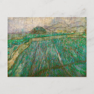 Carte Postale Pluie par Vincent van Gogh (1889)