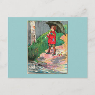 Carte Postale Pluie, pluie, va, reviens un autre jour