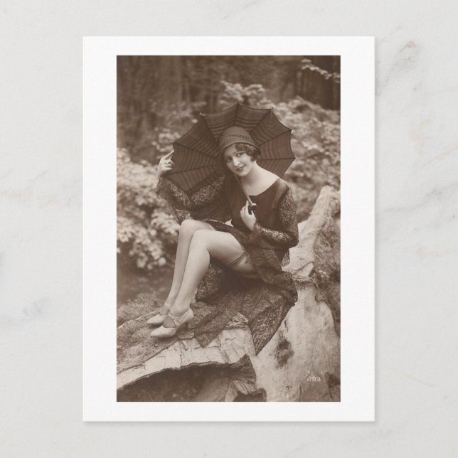 Carte Postale Pluie printanière (Devant)