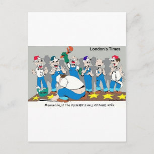 Carte Postale Plumbers Hall Of Fame Drôle Cadeaux Et Objets de c
