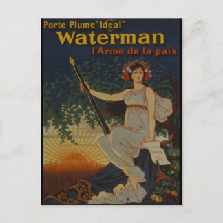 Carte Postale Plume 1919-Porte Idéal