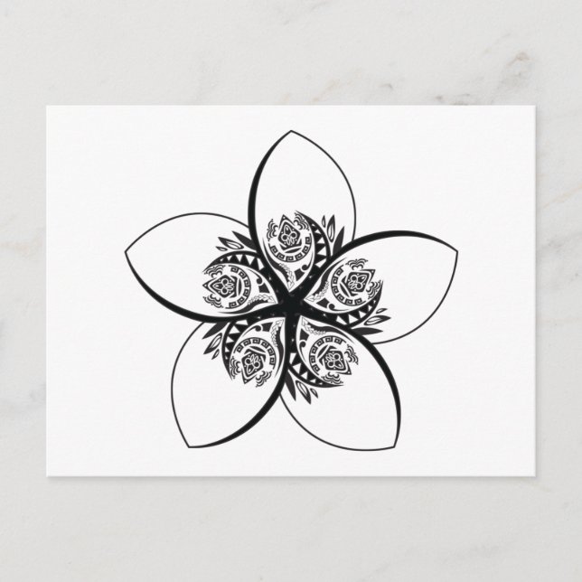 Carte Postale plumérie (Devant)