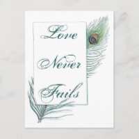 Plumes de paon vintage Citation d'amour inspiratio