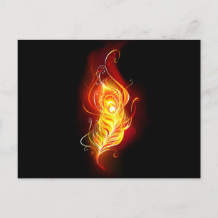 Carte Postale Plumes de paquetage de feu