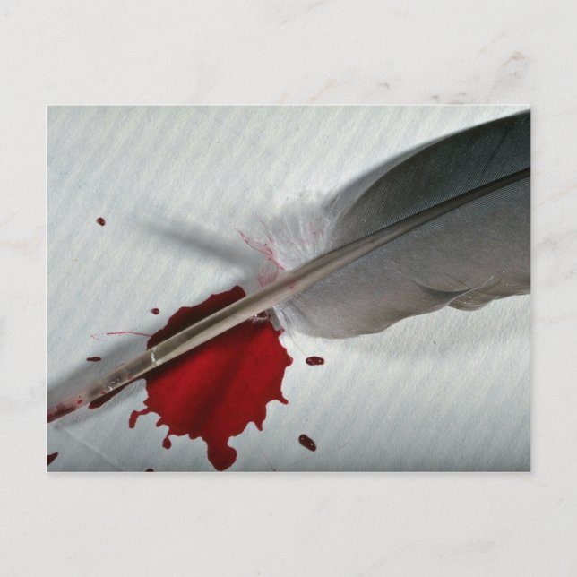 Carte Postale Plumes, encre (Devant)