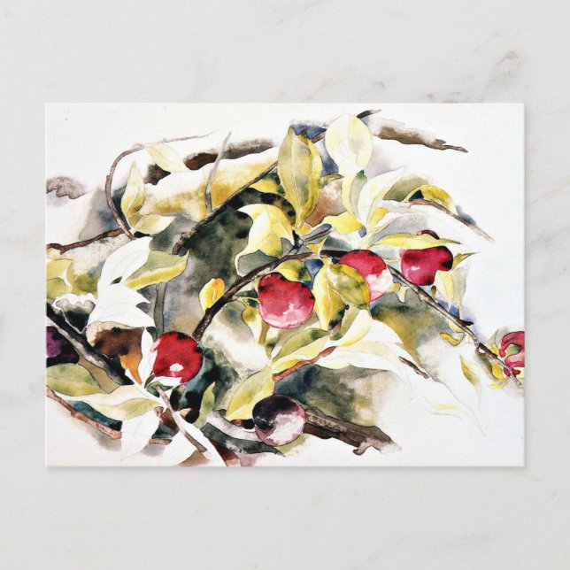 Carte Postale Plums, célèbre tableau de Charles Demuth, (Devant)