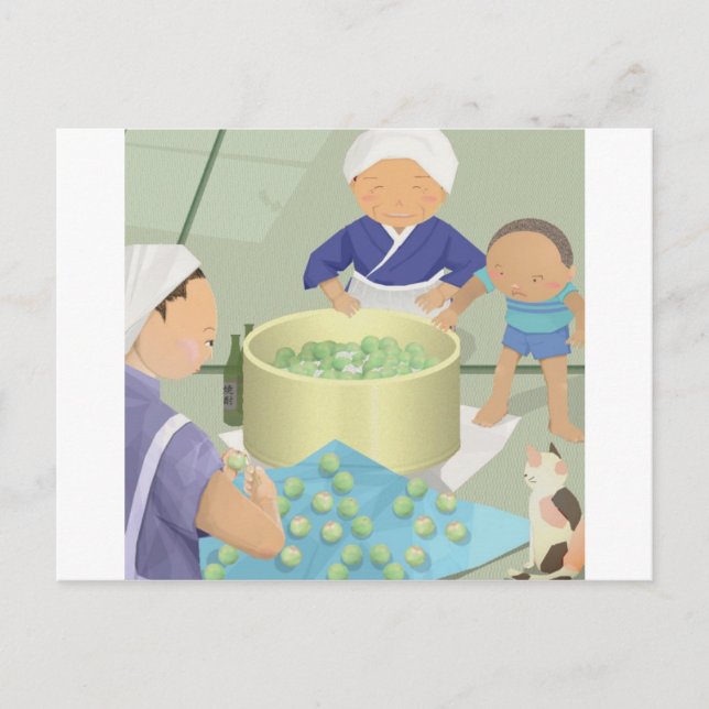 Carte Postale Plums chicanés (Devant)