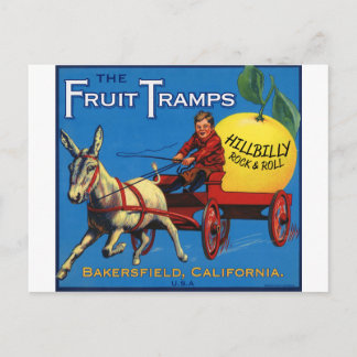 Carte Postale Plus d'amusement de tramp de fruits