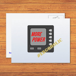 Carte Postale Plus de puissance amusant rower erging
