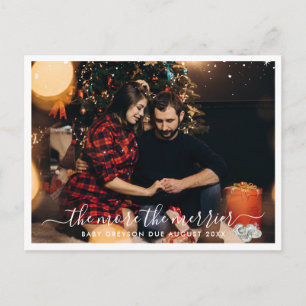 Carte Postale Plus Le Merrier   Photo Faire-part de grossesse