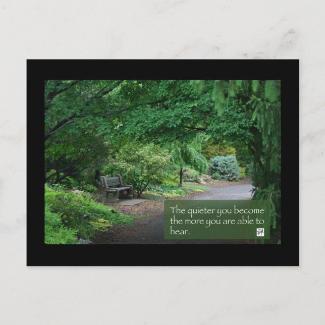 Carte Postale Plus tu deviens calme... (Devant)