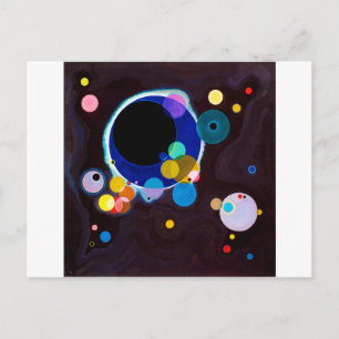 Carte Postale Plusieurs cercles, Wassily Kandinsky