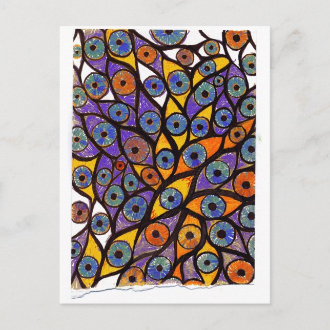 Carte Postale Plusieurs yeux (Devant)