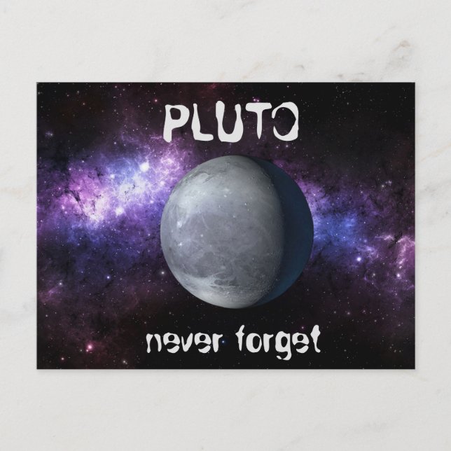 Carte Postale Pluto (Devant)