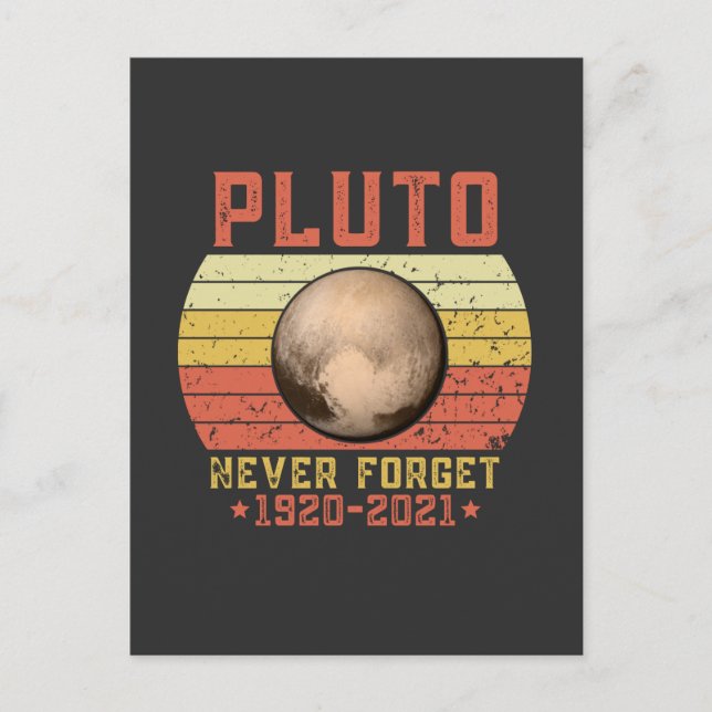 Carte Postale pluto N'OUBLIEZ JAMAIS (Devant)