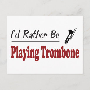 Carte Postale Plutôt Jouer Trombone
