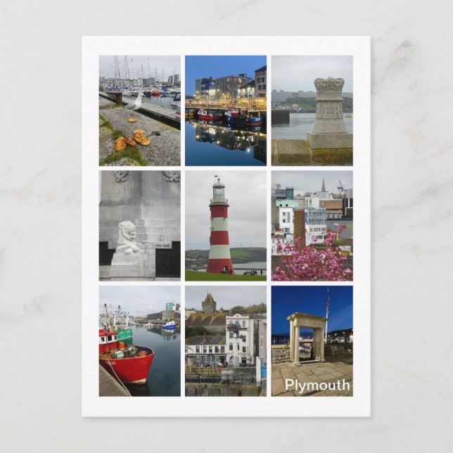 Carte Postale Plymouth (Devant)