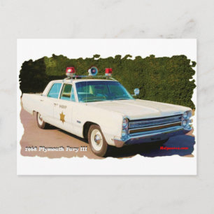 Carte Postale Plymouth Fury III 1968