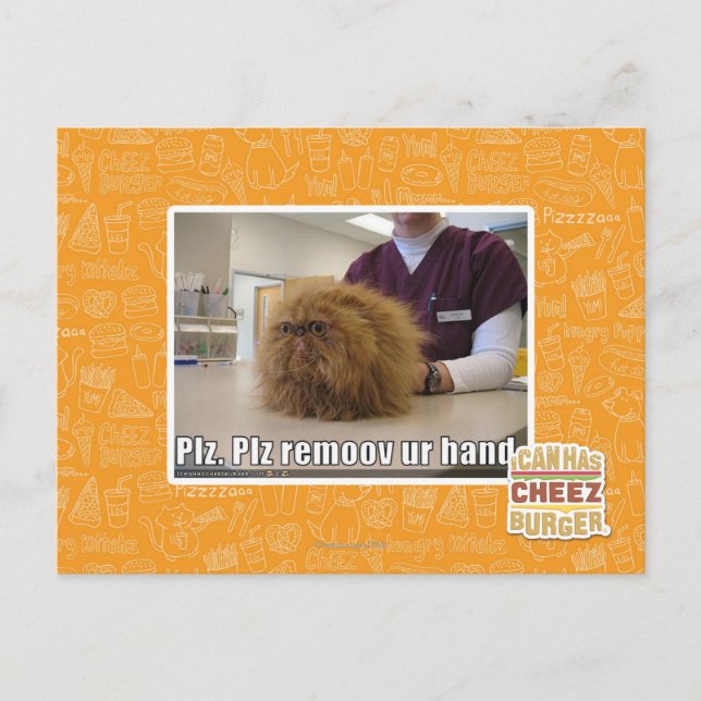 Carte Postale Plz remoov votre main (Devant)