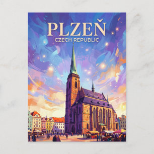 Carte Postale Plzeň République tchèque