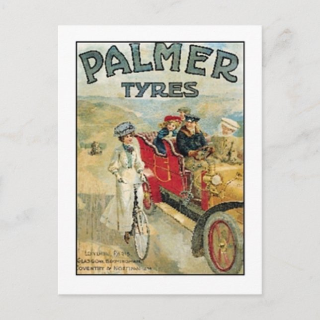 Carte Postale Pneumatiques Palmer (Devant)
