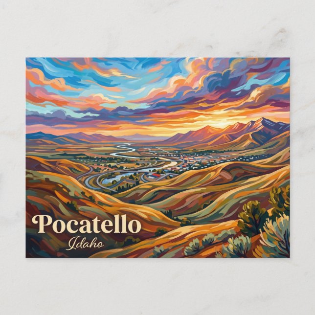 Carte Postale Pocatello États-Unis (Devant)