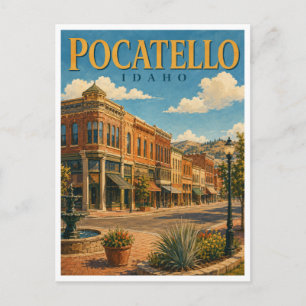 Carte Postale Pocatello Idaho Old Town GeoSaga
