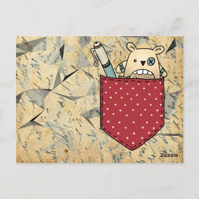 Carte Postale Poche de mange-souci (Dos)