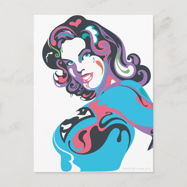 Carte Postale Poche de sélection couleur Supergirl 1 (Devant)