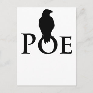 Carte Postale Poe Edgar Allan Poe et le Corbeau