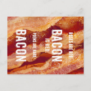Carte Postale Poème Bacon