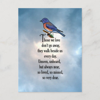 Carte Postale Poème Bluebird "so Loved"