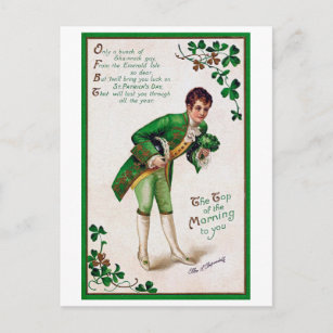 Carte Postale Poème de la Saint Patrick, Vintage