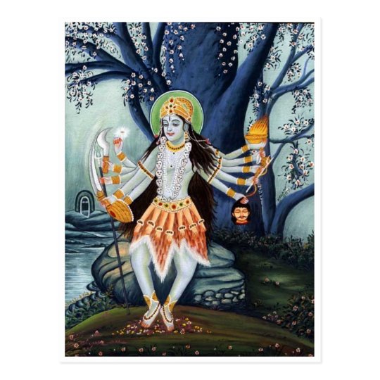 Carte Postale Poeme De Ma Kali De Deesse Beau Zazzle Fr