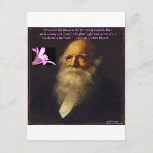 Carte Postale Poème floral de William Cullen Bryant
