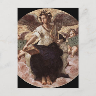 Carte Postale Poésie, du Raphael 'Stanza della Segnatura'