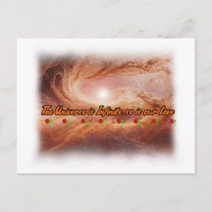 Carte Postale Poésie et univers sur un