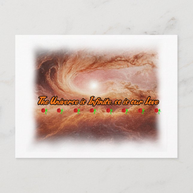 Carte Postale Poésie et univers sur un (Devant)