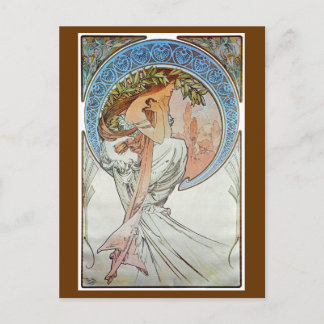 Carte Postale Poésie, Mucha
