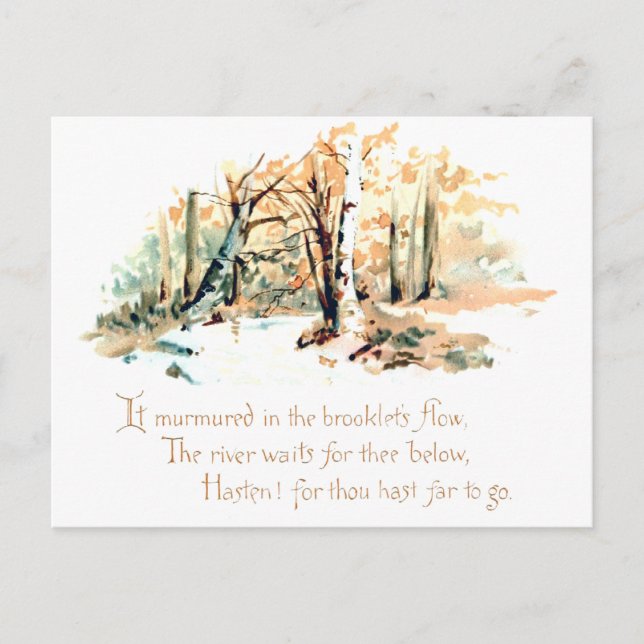 Carte Postale Poésie naturelle (Devant)