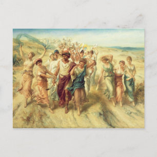 Carte Postale Poet Anacreon (570-485 BC) with Muses, 189