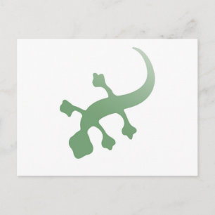 Carte Postale Poetica Gecko en vert