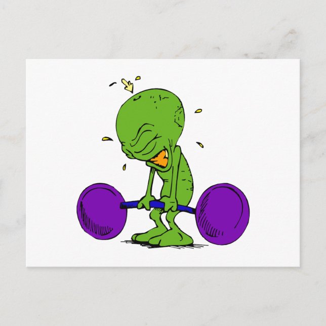 Carte Postale Poids Alien Lifter (Devant)