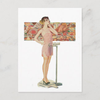 Carte Postale Poids en illustration vintage