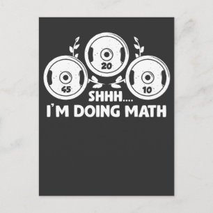 Carte Postale Poids Gym Fitness Math Poids Calcul