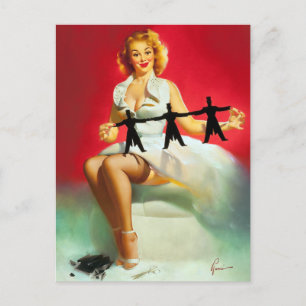 Carte Postale Poignée de découpage vers le haut